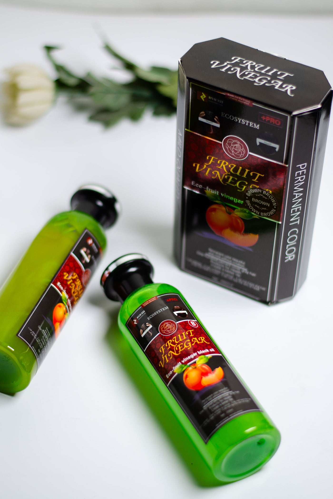 Hair Color Gel – Dark Brown - Fruit Vinegar Essence - No Ammonia (500ml) | Lichin