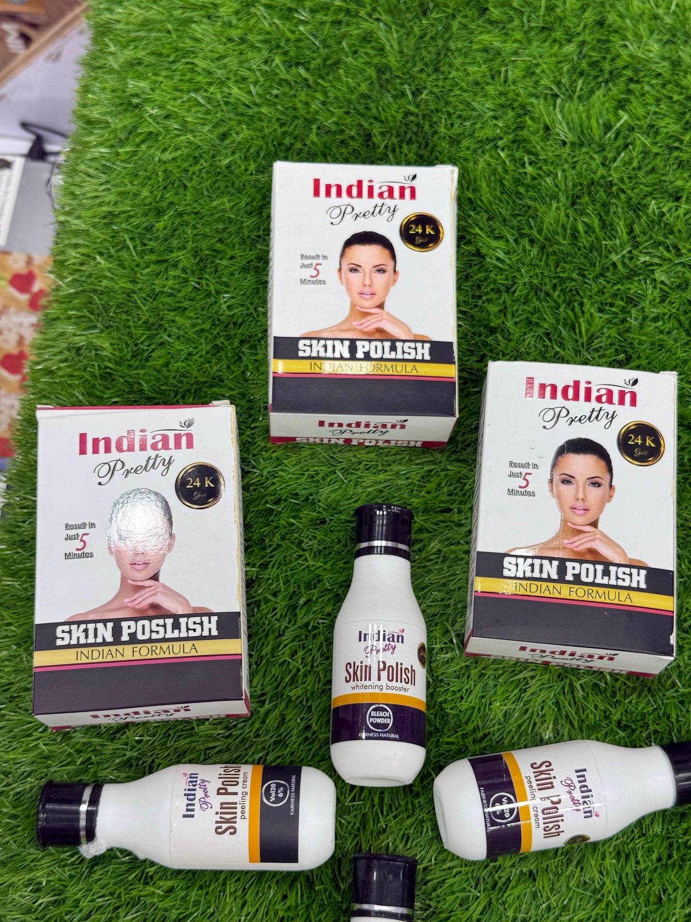 INDIAN PRETTY SKIN POLISH IMPORT FROM INDIA