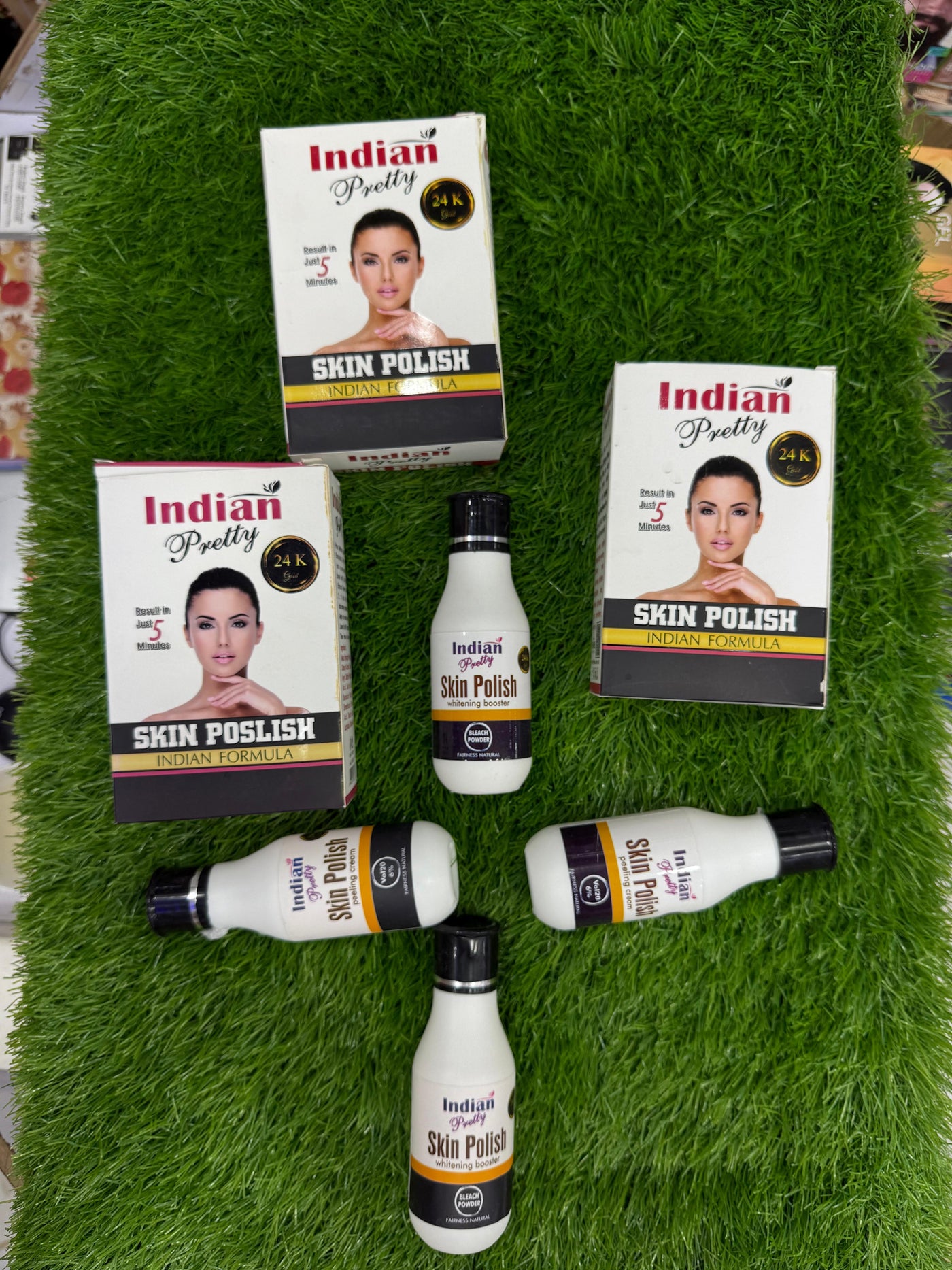 INDIAN PRETTY SKIN POLISH IMPORT FROM INDIA